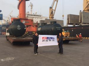 錦程完成援建項目油罐設備運輸